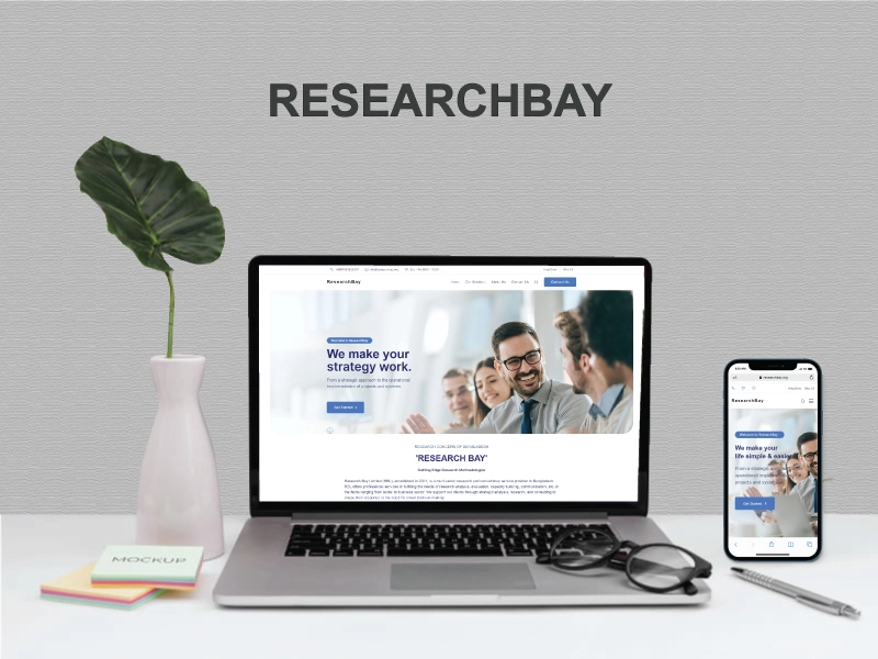 Research Bay, Consultancy Firm Web Development by Beyond Bracket Ltd.