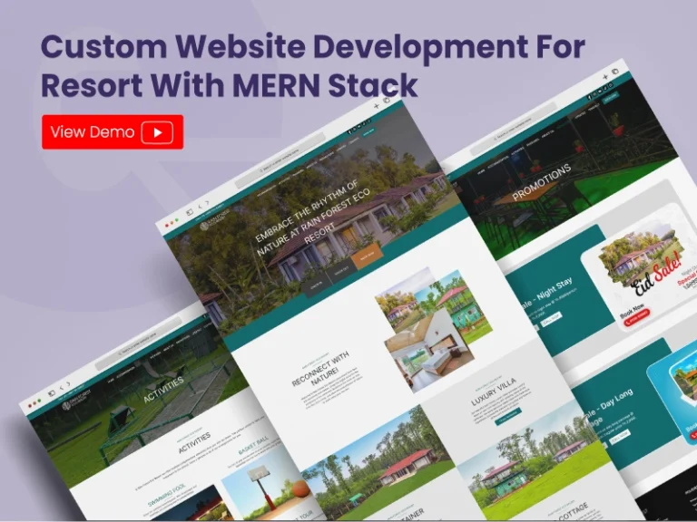 Custom Website Development Project for Resort with MERN Stack by Beyond Bracket Ltd.