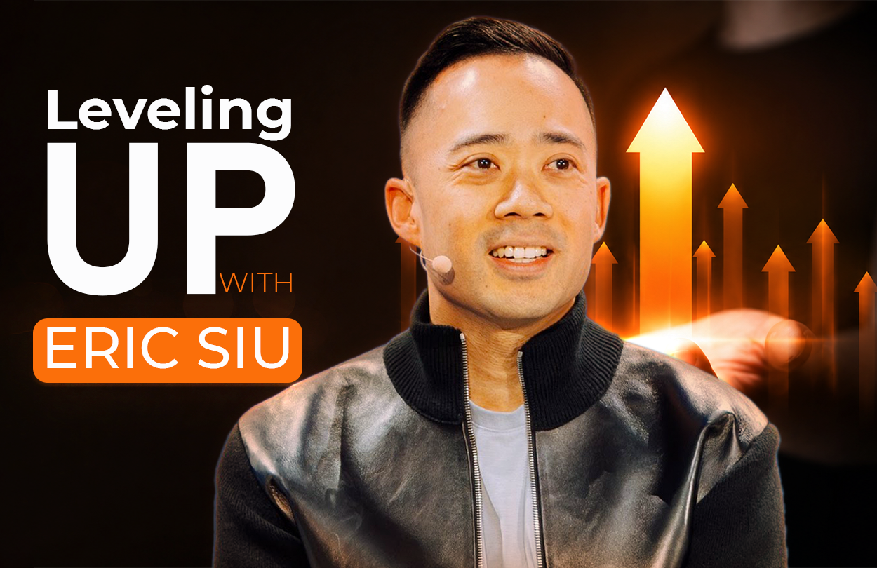 Podcast clipping case study by Beyond Bracket: Eric Siu of the Leveling Up and Marketing School podcasts edited into YouTube Shorts