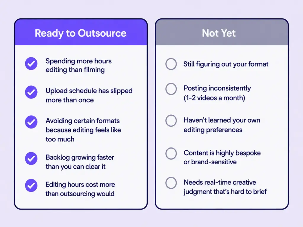 Checklist for vetting a video editor or agency before outsourcing video editing